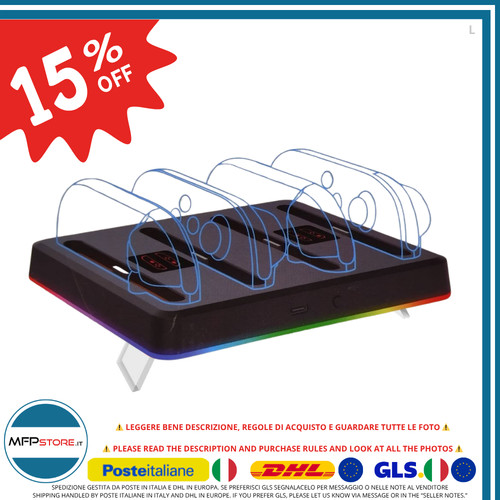 Dock ricarica rgb dobe - ricarica,